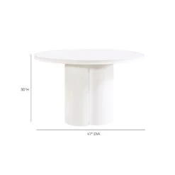 Elora Lacquer 47" Round Dining Table -TOV Furniture Store REN D4110 16.media .07 b129618e 1352 4be8 b5bd ddca3cee2a39