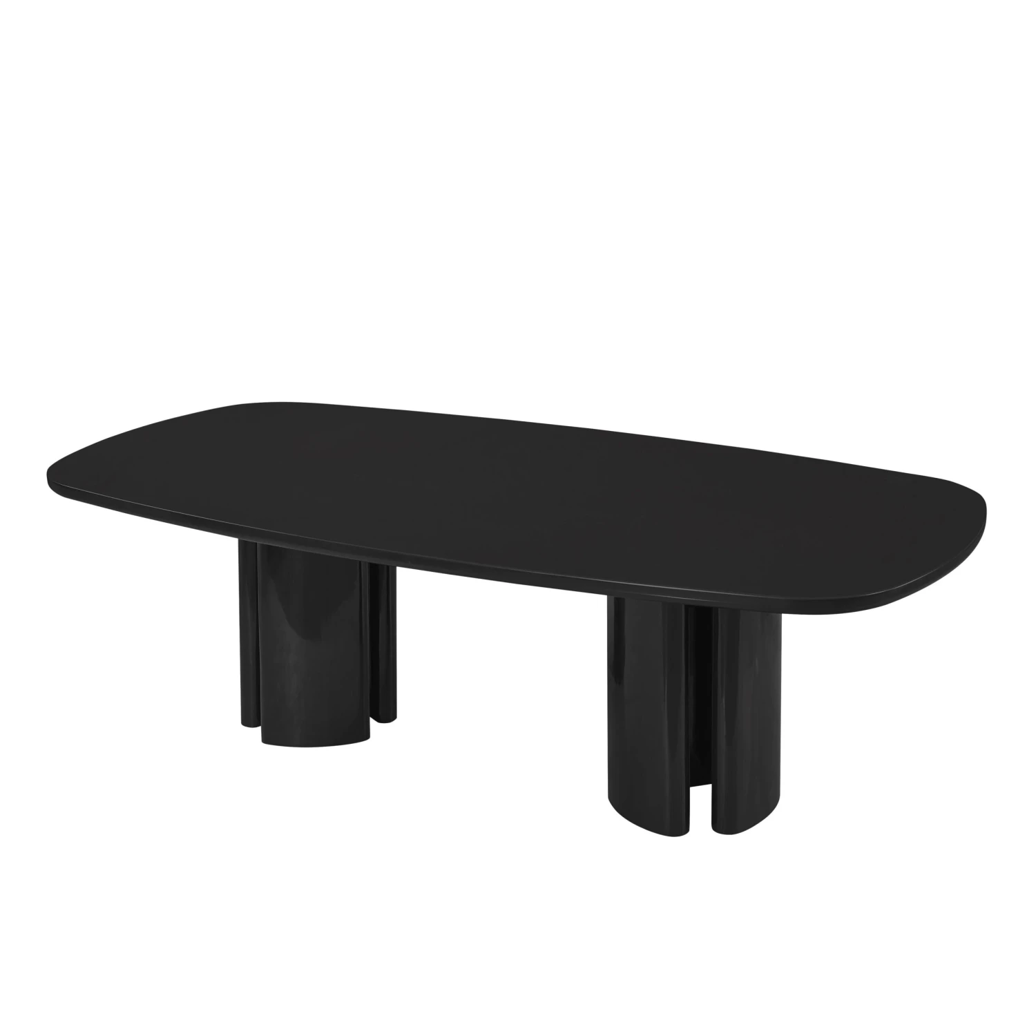 Zola Lacquer Oval 94.5" Dining Table 3 Zola Lacquer Oval 94.5" Dining Table - Image 3