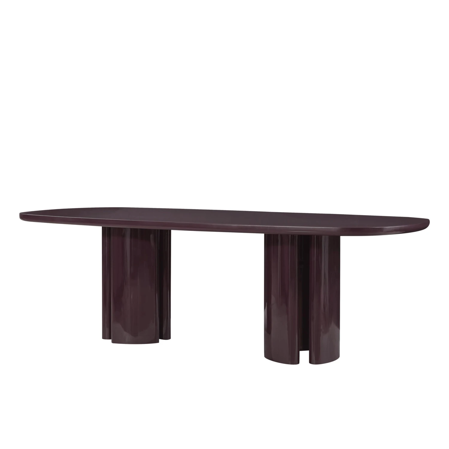 Zola Lacquer Oval 94.5" Dining Table 11 Zola Lacquer Oval 94.5" Dining Table - Image 11