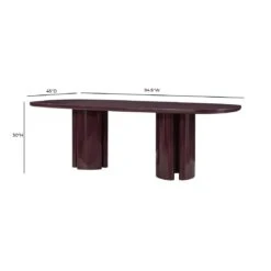Zola Lacquer Oval 94.5" Dining Table 39 Zola Lacquer Oval 94.5" Dining Table -TOV Furniture Store REN D5120 15.media .10