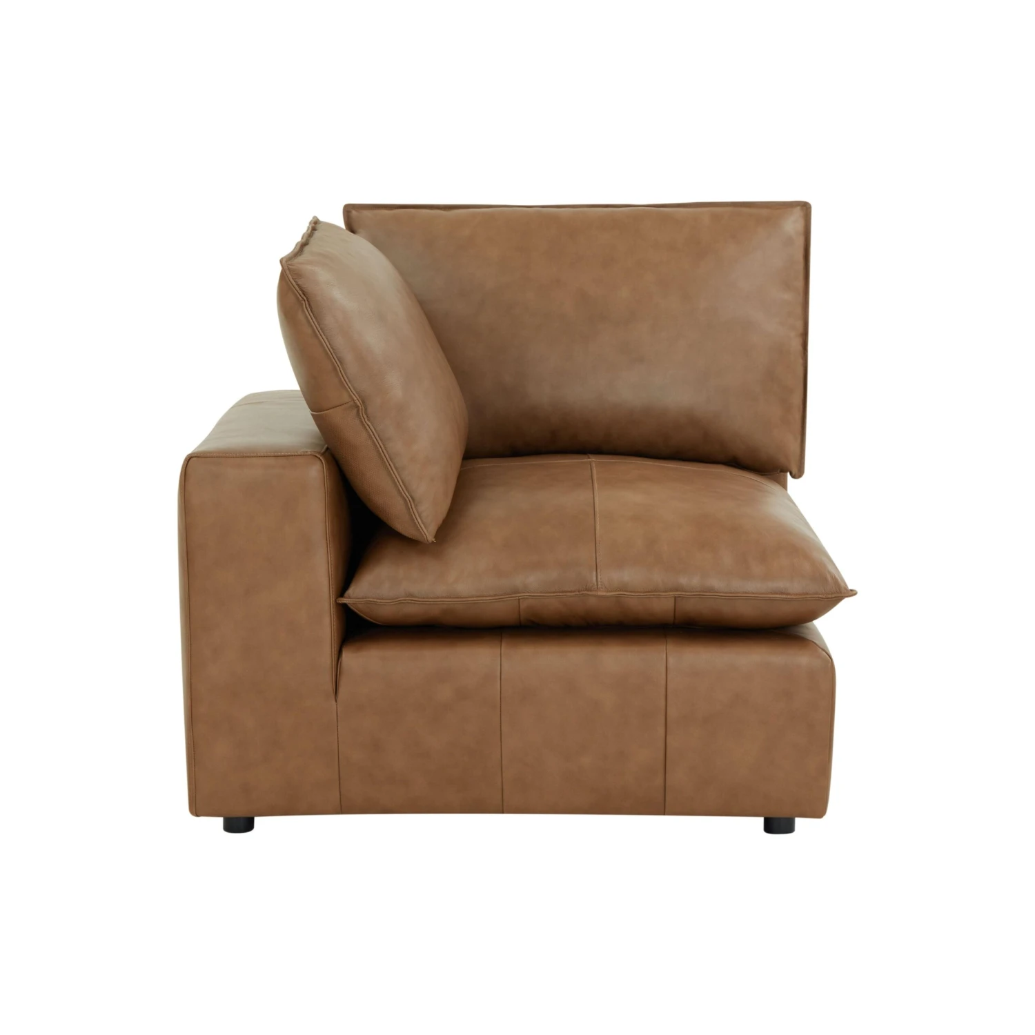 Cali Brown Leather Modular Corner Chair 2 Cali Brown Leather Modular Corner Chair - Image 2