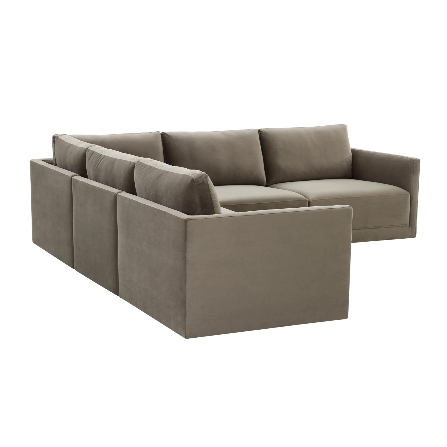 Willow Velvet Modular 5-Piece L Sectional 3 Willow Velvet Modular 5-Piece L Sectional - Image 3