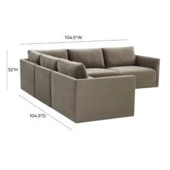 Willow Velvet Modular 5-Piece L Sectional 25 Willow Velvet Modular 5-Piece L Sectional -TOV Furniture Store REN L03110 SEC3.media .06 3ad061cd 75fc 4525 8286 b3fa664108f6