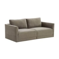 Willow Velvet Modular Loveseat