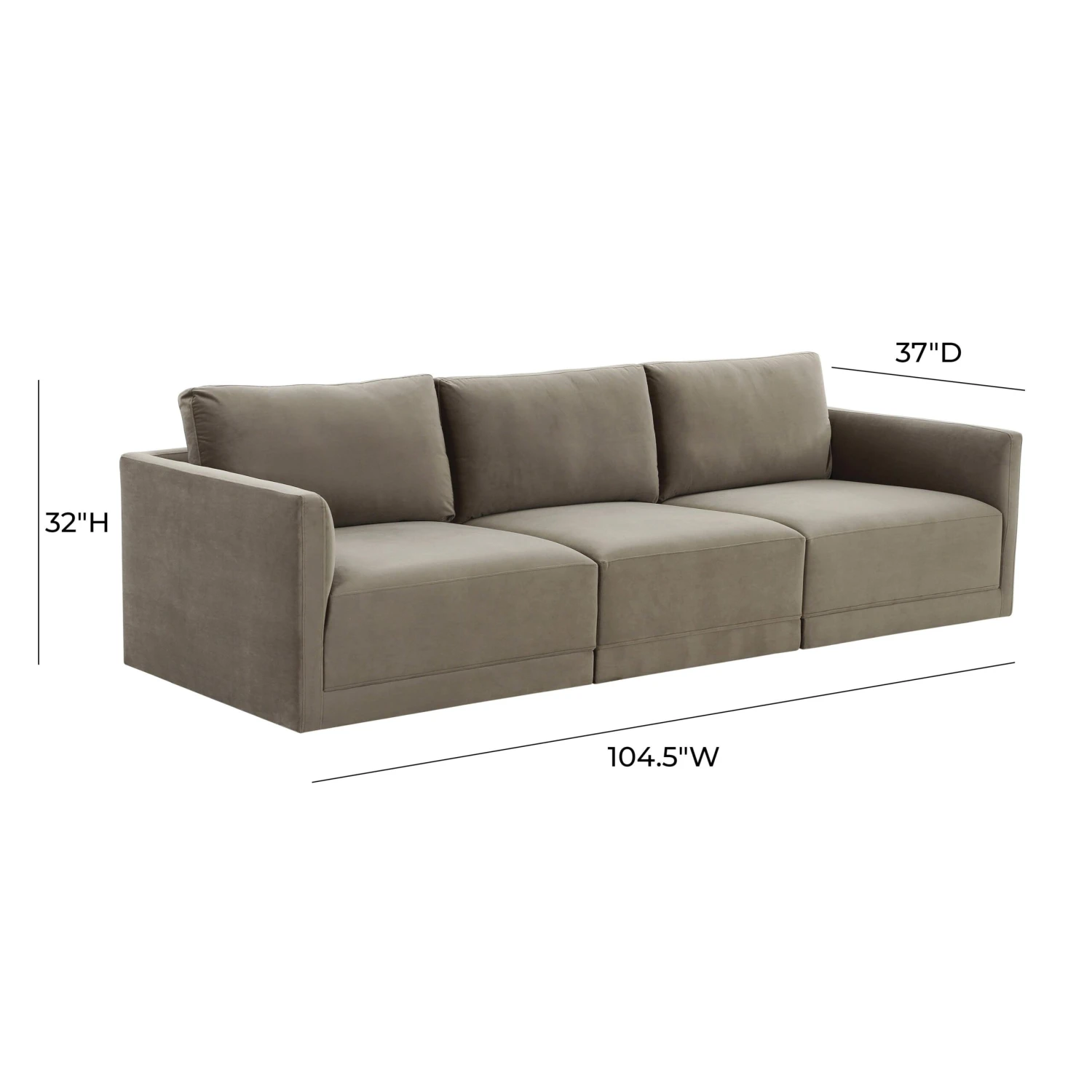 Willow Velvet Modular Sofa 6 Willow Velvet Modular Sofa - Image 6