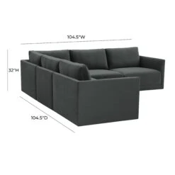 Willow Velvet Modular 5-Piece L Sectional 31 Willow Velvet Modular 5-Piece L Sectional -TOV Furniture Store REN L03120 SEC3.media .06 1f2827b8 4ce5 444b 95b8 9c3c8eb5aacb