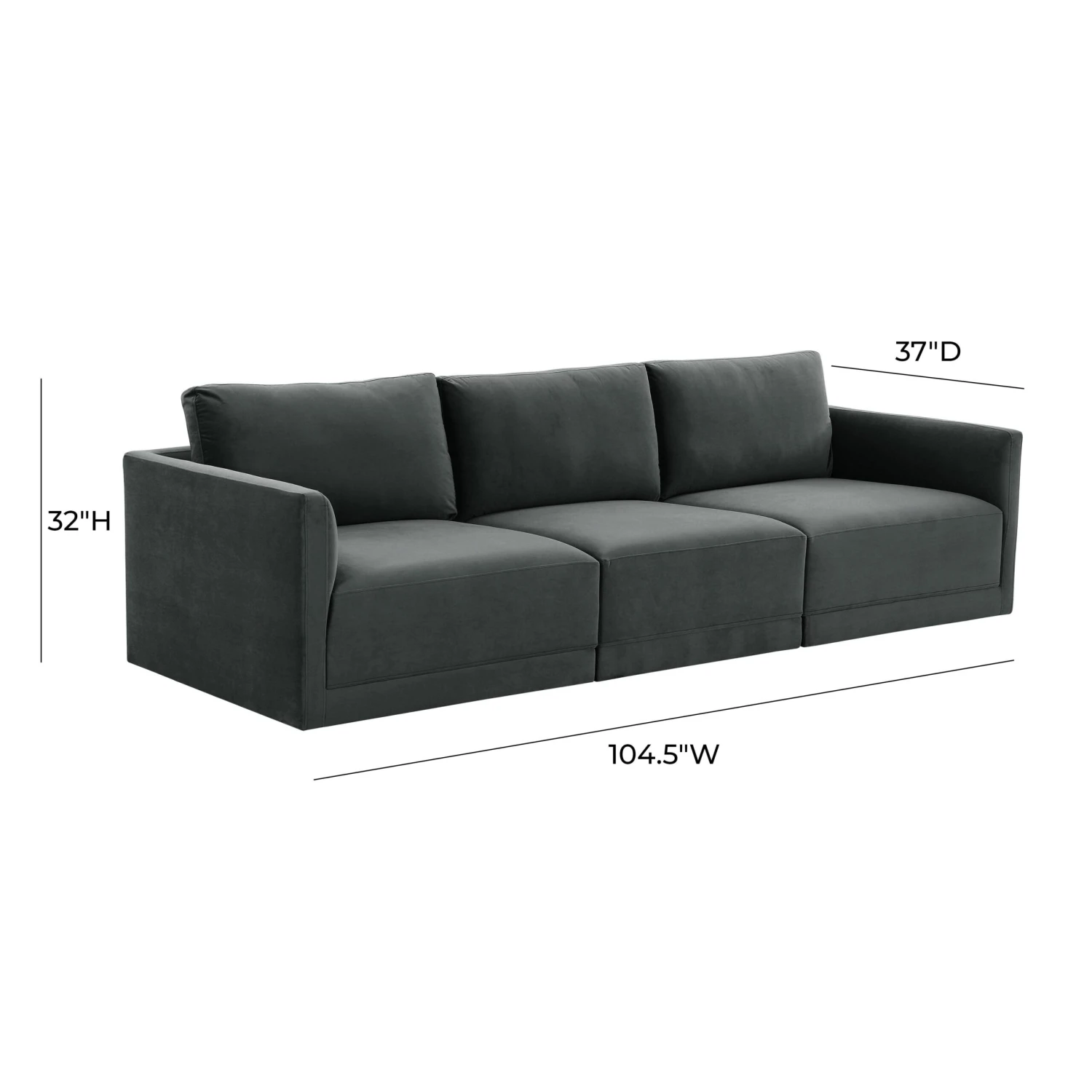 Willow Velvet Modular Sofa 12 Willow Velvet Modular Sofa - Image 12