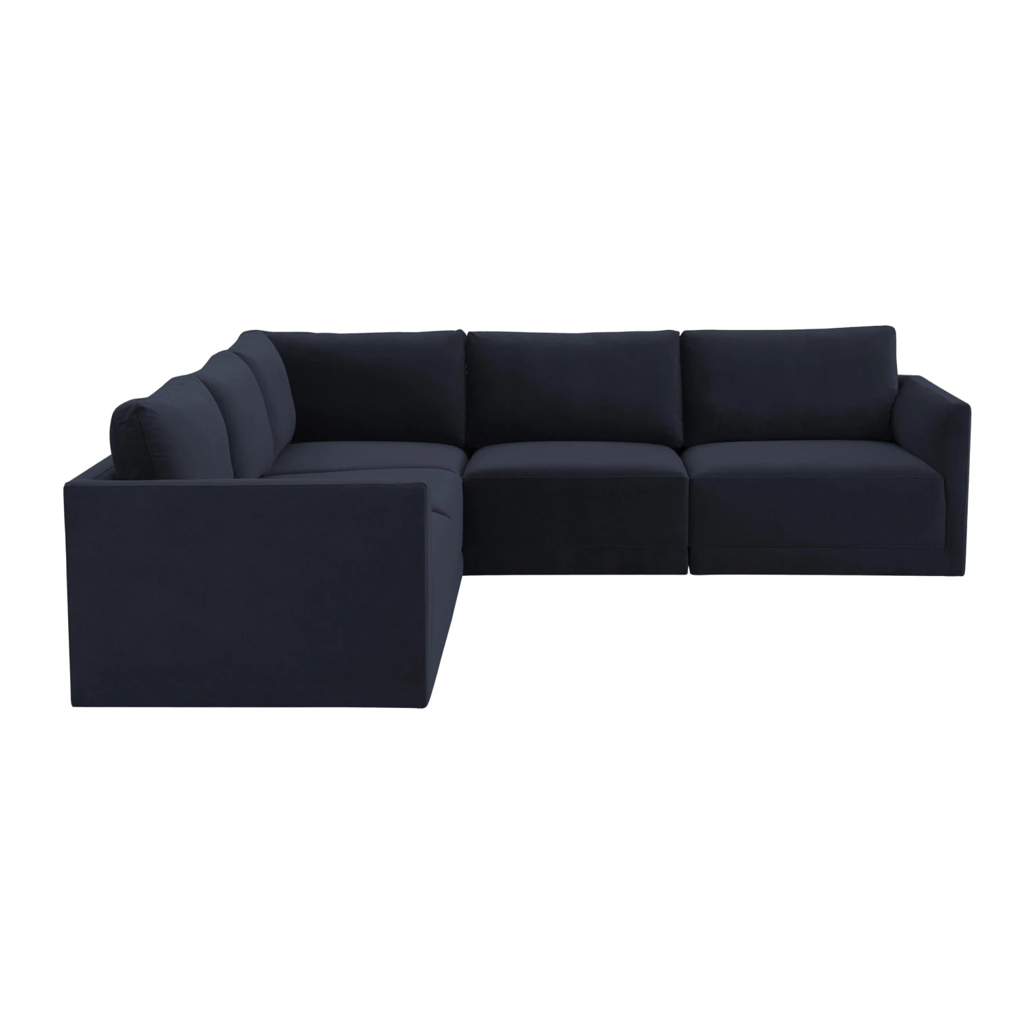 Willow Velvet Modular 5-Piece L Sectional 13 Willow Velvet Modular 5-Piece L Sectional - Image 13