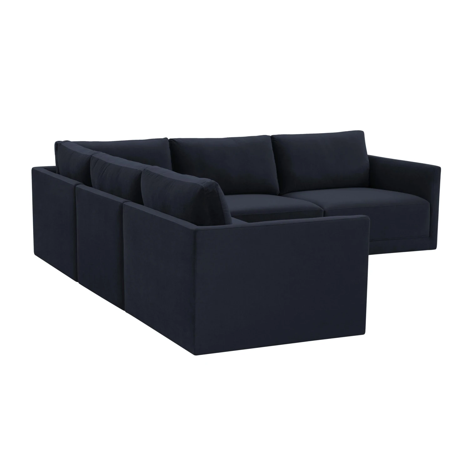 Willow Velvet Modular 5-Piece L Sectional 15 Willow Velvet Modular 5-Piece L Sectional - Image 15