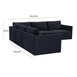Willow Velvet Modular 5-Piece L Sectional 37 Willow Velvet Modular 5-Piece L Sectional -TOV Furniture Store REN L03130 SEC3.media .06 f6e27af6 6154 4df5 ae57 f9af4204889b