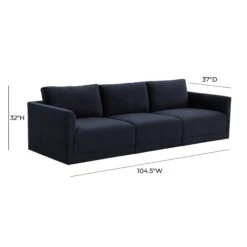 Willow Velvet Modular Sofa 36 Willow Velvet Modular Sofa -TOV Furniture Store REN L03133.media .05 8837acee 1c08 4810 b8a1 f655824982a2