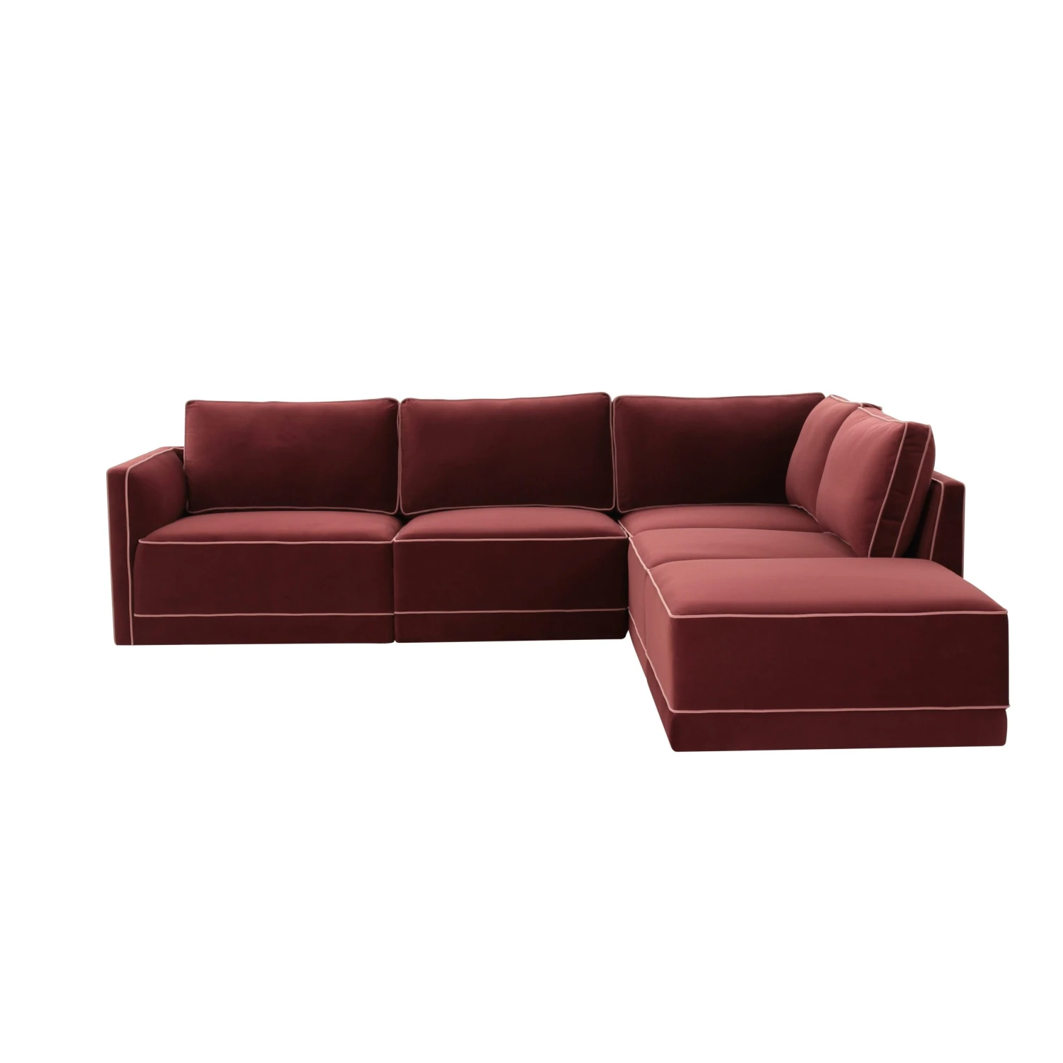 Willow Velvet Modular RAF Sectional 1 Willow Velvet Modular RAF Sectional