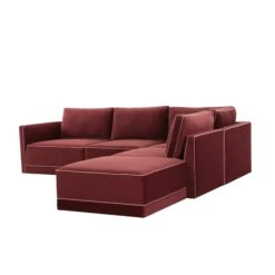 Willow Velvet Modular RAF Sectional 12 Willow Velvet Modular RAF Sectional -TOV Furniture Store REN L03140 SEC4 R.media .02