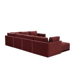 Willow Velvet Modular Large Chaise Sectional 14 Willow Velvet Modular Large Chaise Sectional -TOV Furniture Store REN L03140 SEC5.media .04