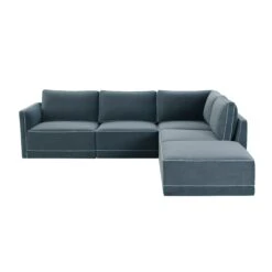Willow Velvet Modular RAF Sectional 15 Willow Velvet Modular RAF Sectional -TOV Furniture Store REN L03150 SEC4 R.media .01