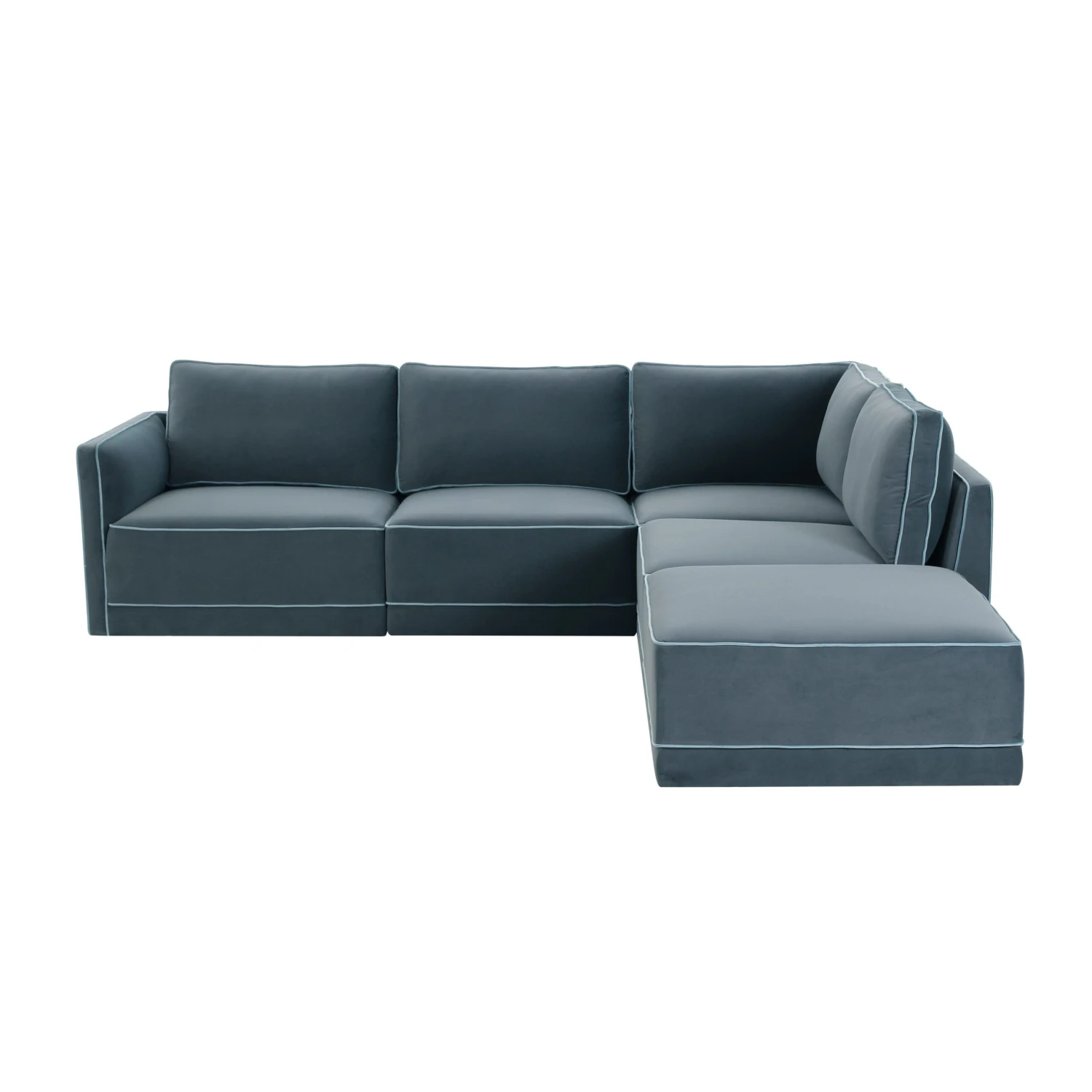 Willow Velvet Modular RAF Sectional 6 Willow Velvet Modular RAF Sectional - Image 6