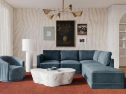 Willow Velvet Modular RAF Sectional 16 Willow Velvet Modular RAF Sectional -TOV Furniture Store REN L03150 SEC4 R.media .05