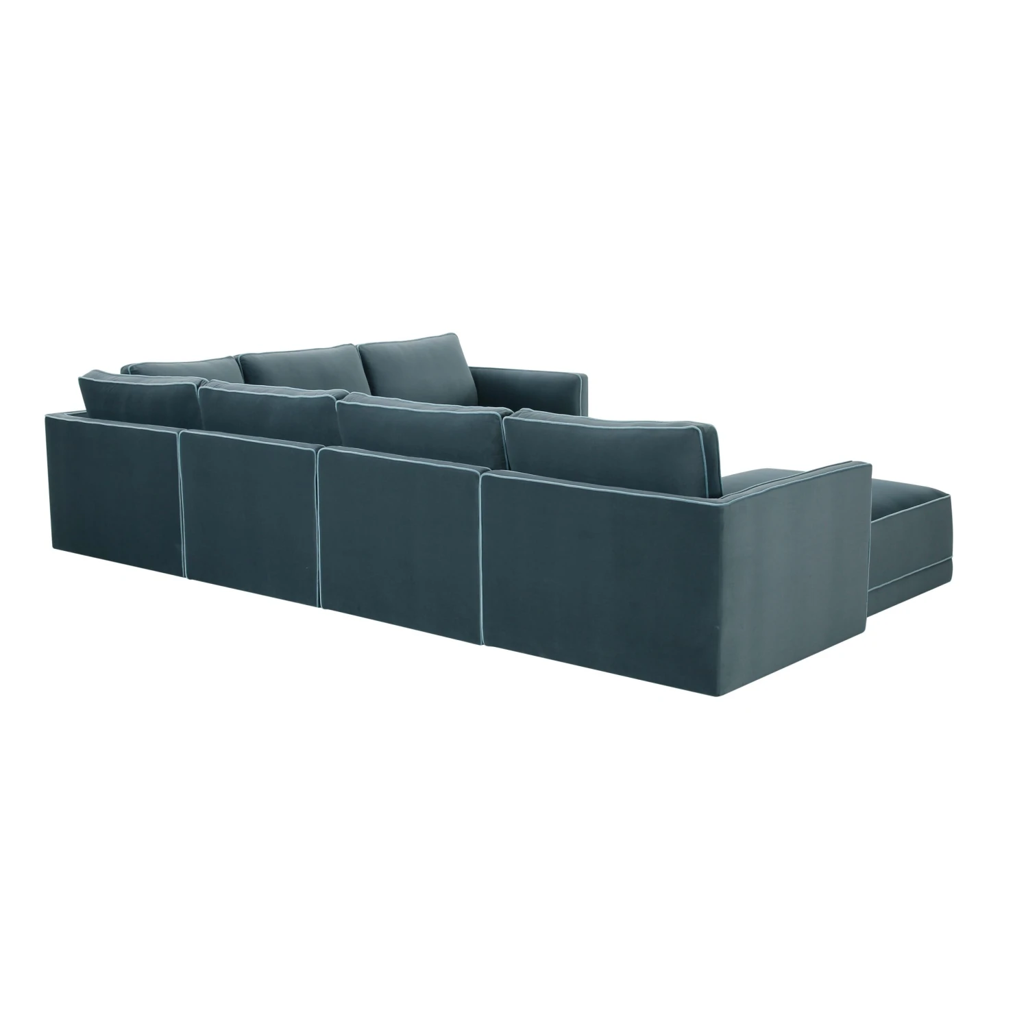 Willow Velvet Modular Large Chaise Sectional 9 Willow Velvet Modular Large Chaise Sectional - Image 9