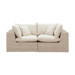 Cali Natural Wicker Outdoor Modular Loveseat 11 Cali Natural Wicker Outdoor Modular Loveseat -TOV Furniture Store REN O11162.media .03