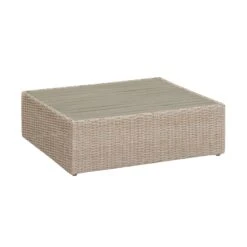 Cali Natural Wicker Outdoor Ottoman / Coffee Table -TOV Furniture Store REN O11164.media .04