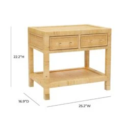 Amara Natural Rattan Nightstand -TOV Furniture Store TOV B21027.media .07