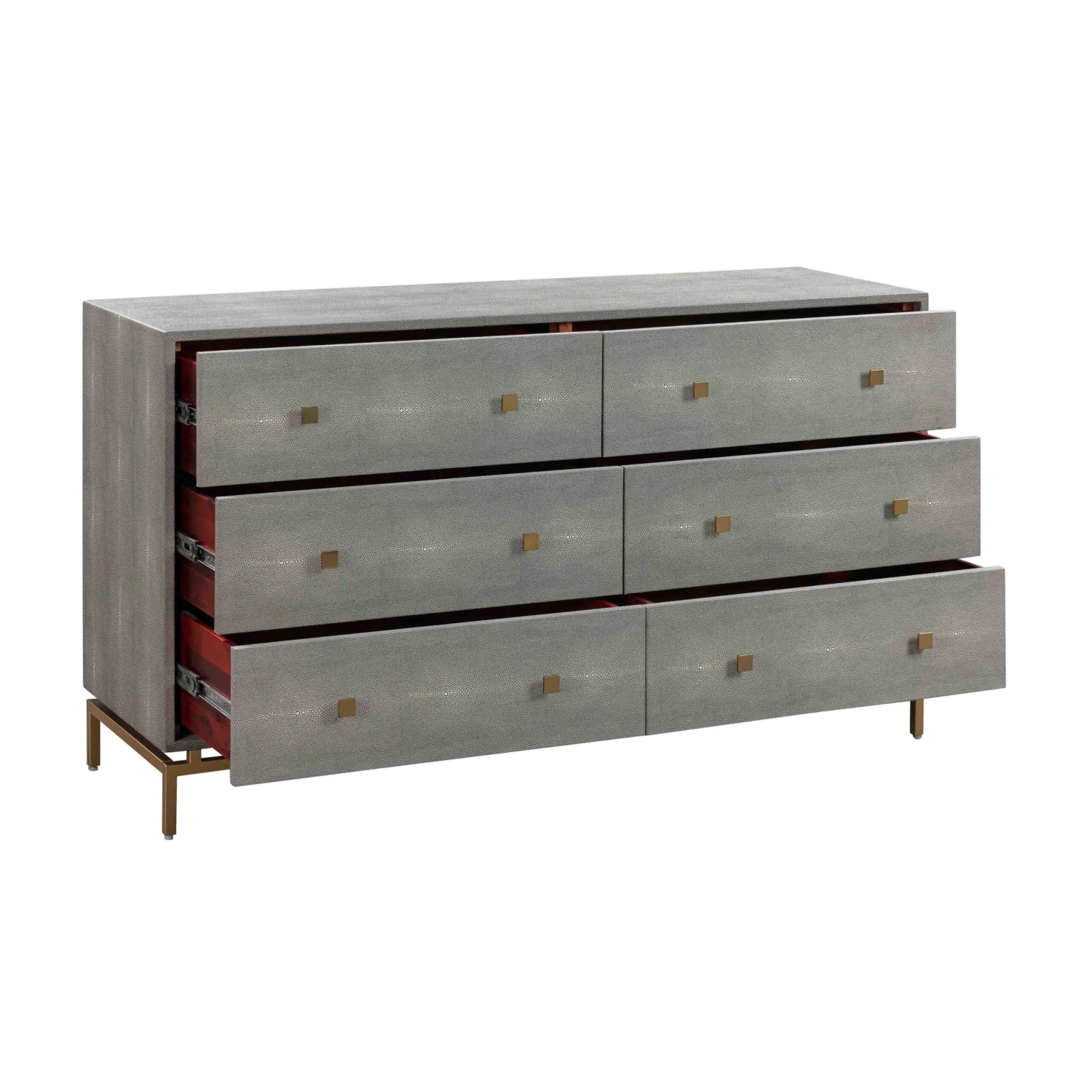 Pesce Shagreen 6 Drawer Dresser 4 Pesce Shagreen 6 Drawer Dresser - Image 4