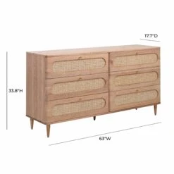 Carmen Cane 6 Drawer Dresser -TOV Furniture Store TOV B44160.media .09 bc99f548 c2b2 4f2a b672 bdc75316504e