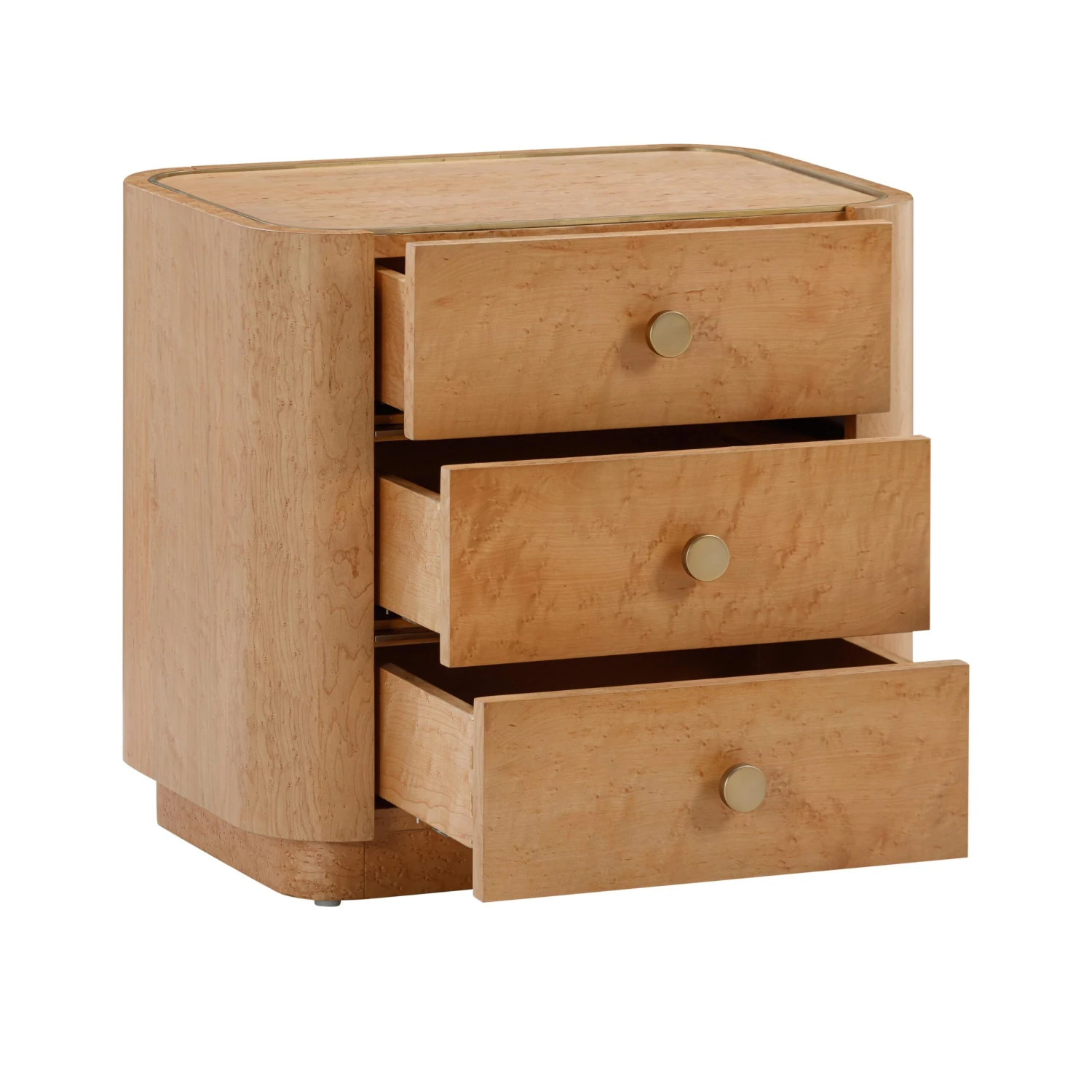 Abigail Natural Birdseye Maple Nightstand 4 Abigail Natural Birdseye Maple Nightstand - Image 4