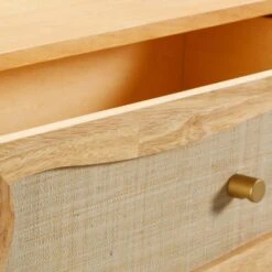 Grappa Natural Wood & Rattan Wavy Dresser 12 Grappa Natural Wood & Rattan Wavy Dresser -TOV Furniture Store TOV B54345.media .04