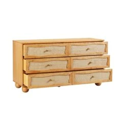 Grappa Natural Wood & Rattan Wavy Dresser 14 Grappa Natural Wood & Rattan Wavy Dresser -TOV Furniture Store TOV B54345.media .06