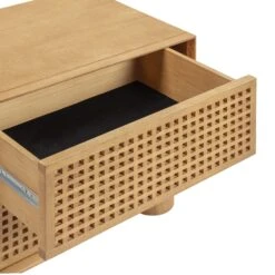 Miles Natural Wood 2-Drawer Nightstand -TOV Furniture Store TOV B54348 6