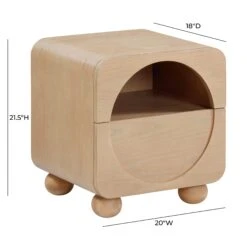 Moonrise Natural Ash Nightstand -TOV Furniture Store TOV B54376.media .07
