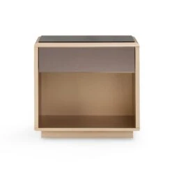 Martha Taupe Mirrored Nightstand -TOV Furniture Store TOV B54440.media .02