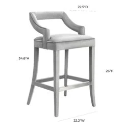 Tiffany Velvet Stool -TOV Furniture Store TOV BS20.media .07