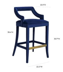 Tiffany Velvet Stool -TOV Furniture Store TOV BS21.media .06