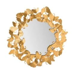 Lyrical Gold Wall Mirror