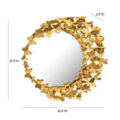 Butterfly Gold Mirror -TOV Furniture Store TOV C18298.media .07