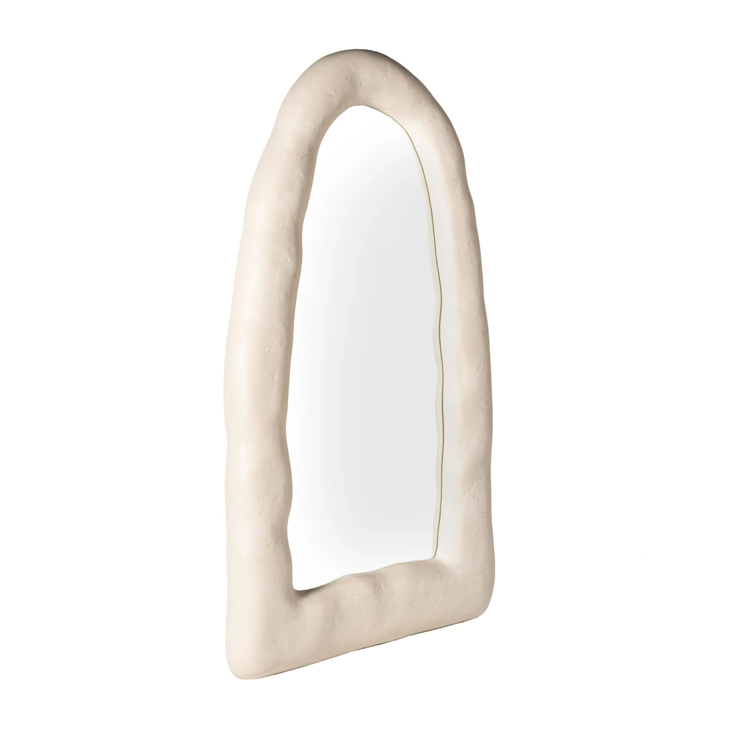 Kaia Cream Textured Small Floor Mirror 3 Kaia Cream Textured Small Floor Mirror - Image 3