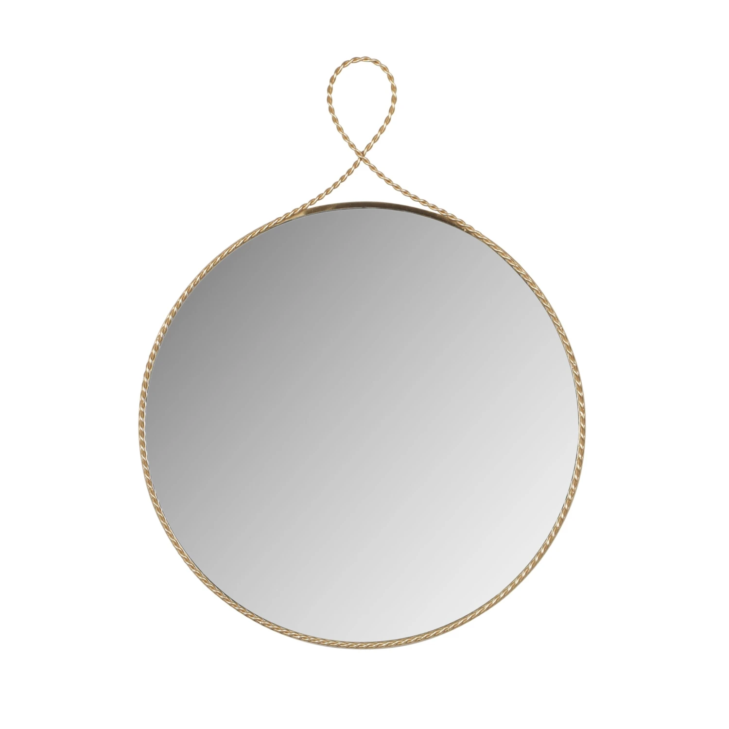 Ravina Braided Brass Round Wall Mirror 1 Ravina Braided Brass Round Wall Mirror