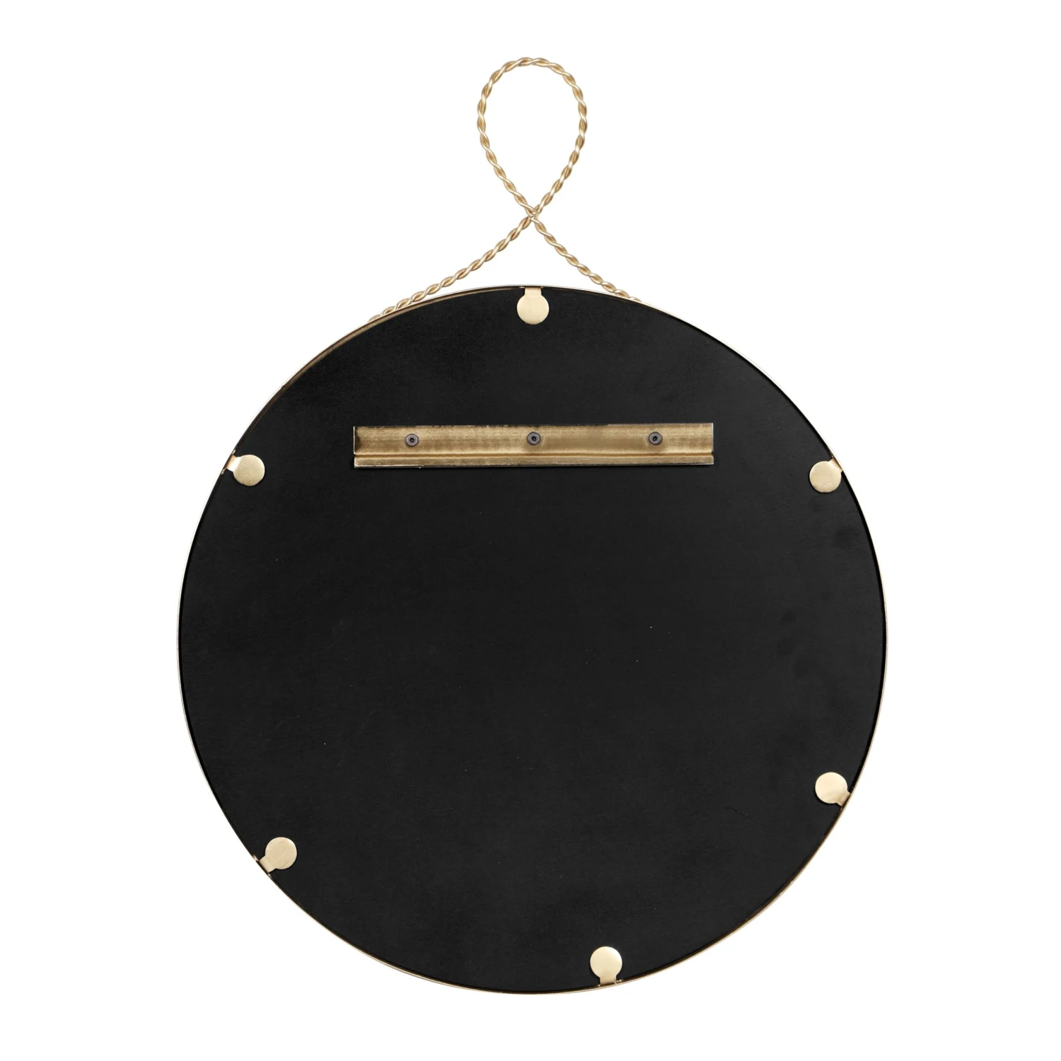 Ravina Braided Brass Round Wall Mirror 4 Ravina Braided Brass Round Wall Mirror - Image 4