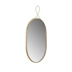 Ravina Braided Brass Oval Wall Mirror -TOV Furniture Store TOV C18655.media .03