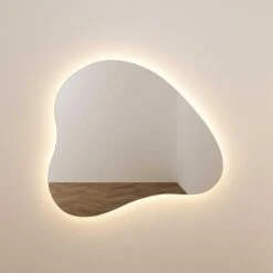 Phoebe LED Teardrop Wall Mirror -TOV Furniture Store TOV C68791.media .04 19790c82 a7ab 4b75 8fbf b83aea8867c3