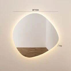 Phoebe LED Wall Mirror -TOV Furniture Store TOV C68793.media .06 13a2f797 589e 4a8c 96b9 08e5d6e18fa9