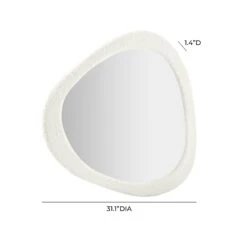 Klaryss Boucle Triangular Mirror -TOV Furniture Store TOV C68852.media .05 32a21a45 27e1 4934 8e0a f68aafacb3fd