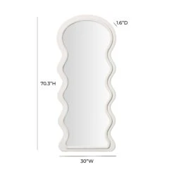 Rhodes Velvet 70" Floor Mirror -TOV Furniture Store TOV C68954.media .05