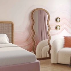 Rhodes Velvet 70" Floor Mirror -TOV Furniture Store TOV C68955