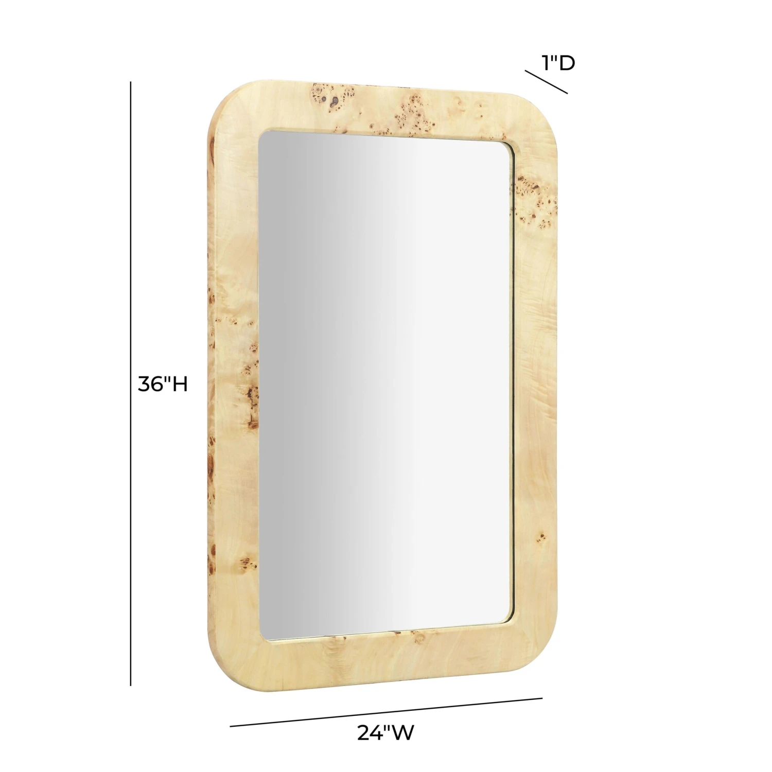 Tessa Natural Burl Wall Mirror 6 Tessa Natural Burl Wall Mirror - Image 6