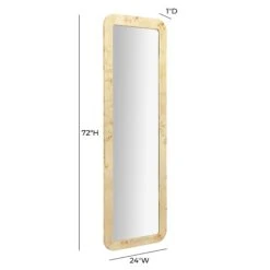 Tessa Natural Burl 72" Floor Mirror -TOV Furniture Store TOV C69156.media .05