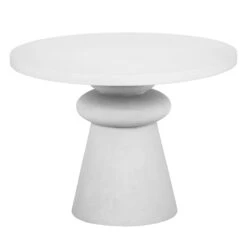 Lupita White 42" Round Dinette Table -TOV Furniture Store TOV D18432.media .02
