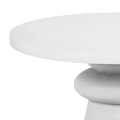 Lupita White 42" Round Dinette Table -TOV Furniture Store TOV D18432.media .03